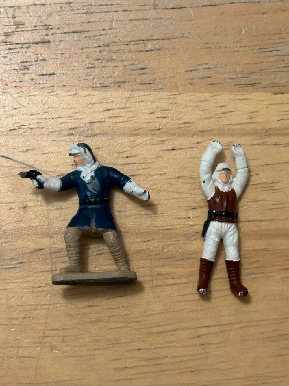 1982 Star Wars Mini Collection Diecast Figurines - Hoth Han Solo and Hoth Luke